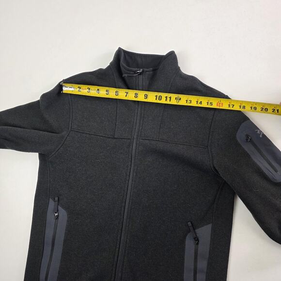 Arc'teryx Covert Cardigan Fleece Jacket Mens Small Dark Gray Full Zip Heathered - Picture 6 of 11